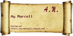 Ay Marcell névjegykártya