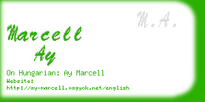 marcell ay business card